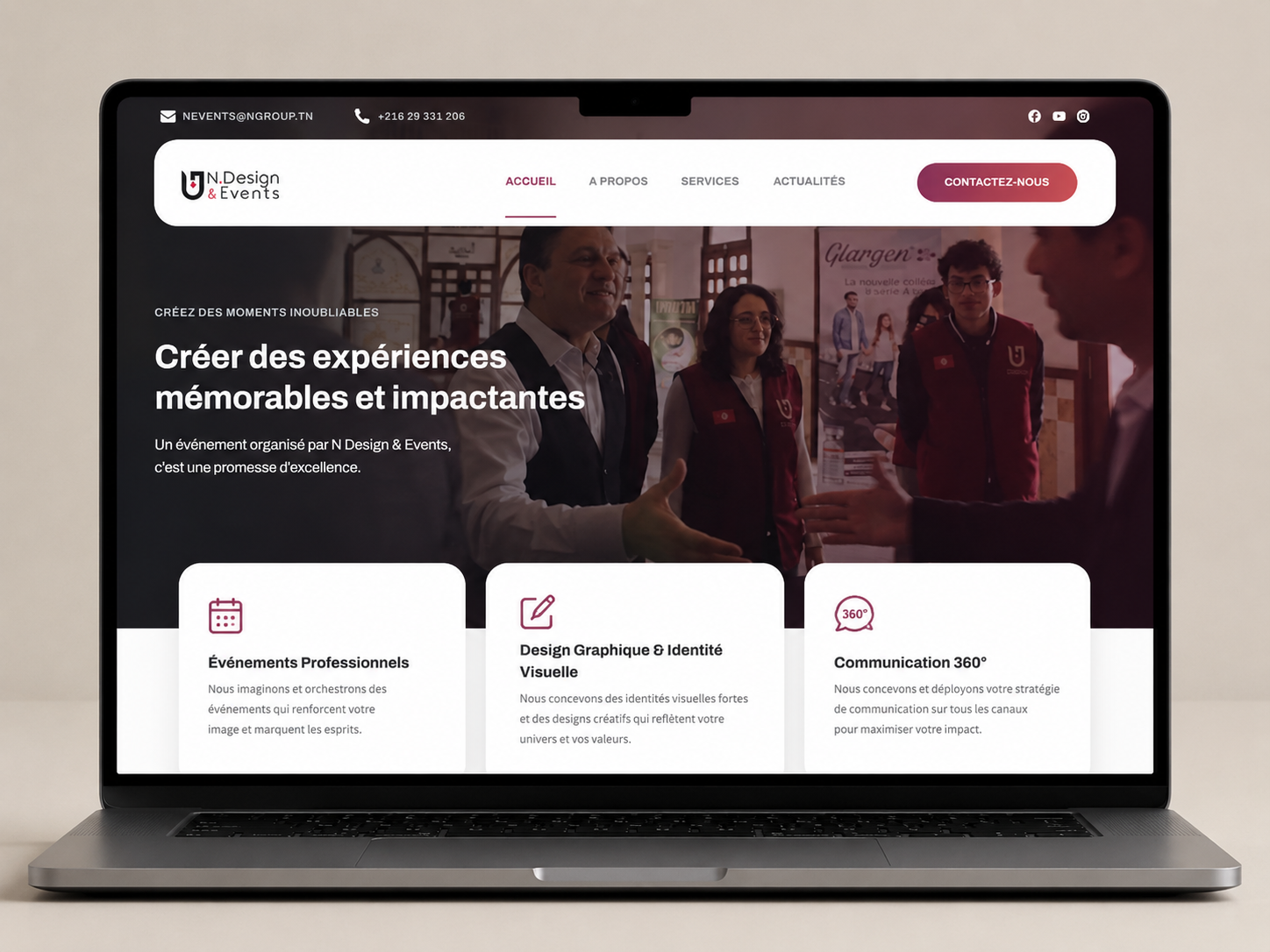 NDE website mockup 1