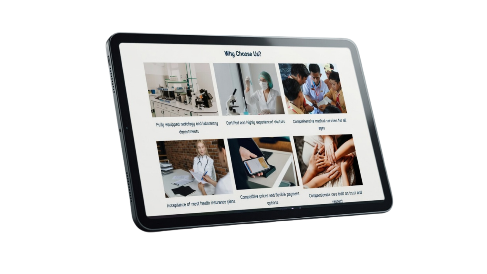 City Care website mockup