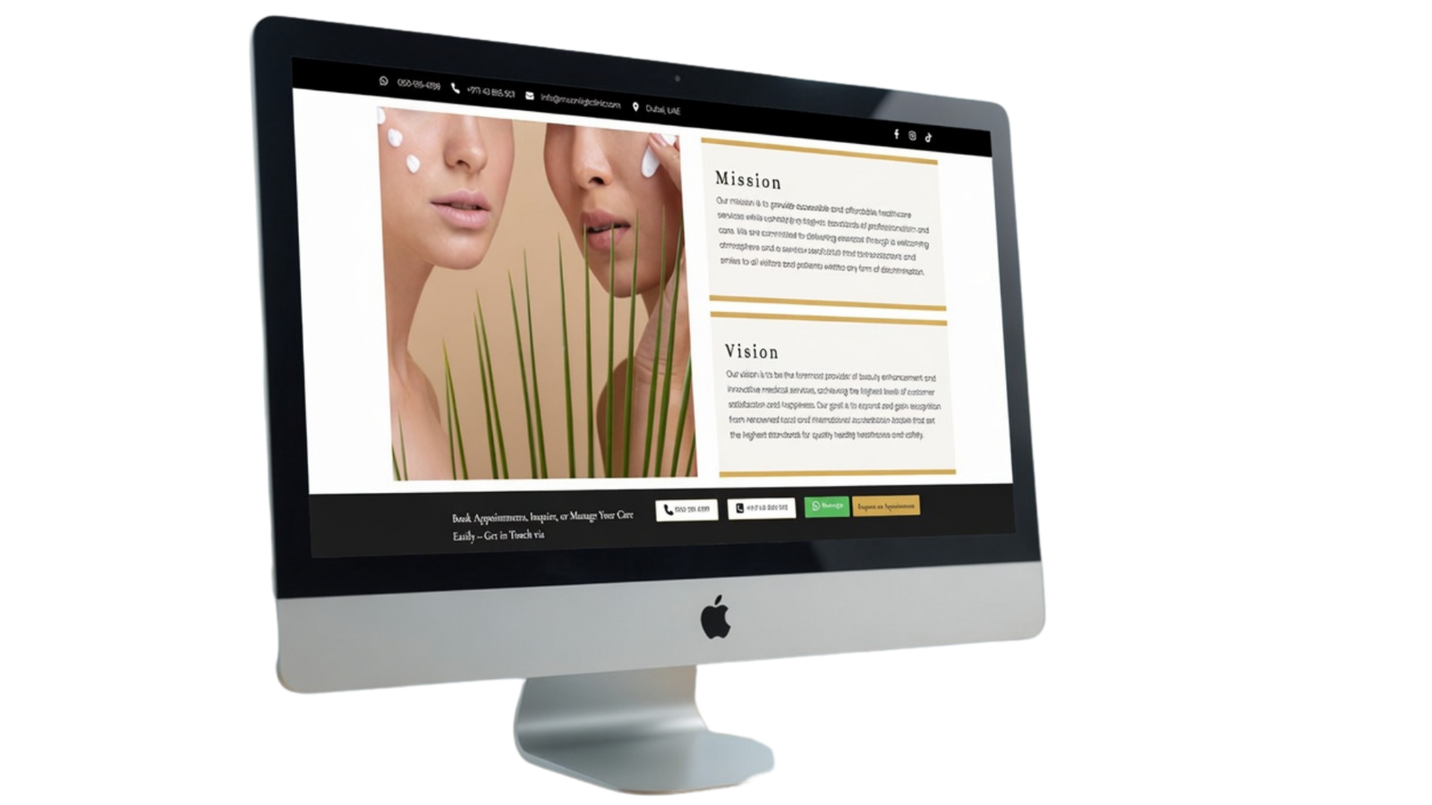Moonlight website mockup 2