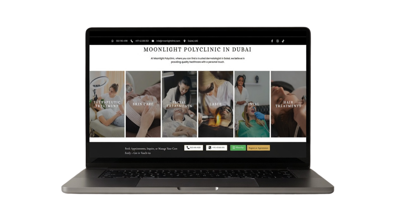 Moonlight website mockup 1